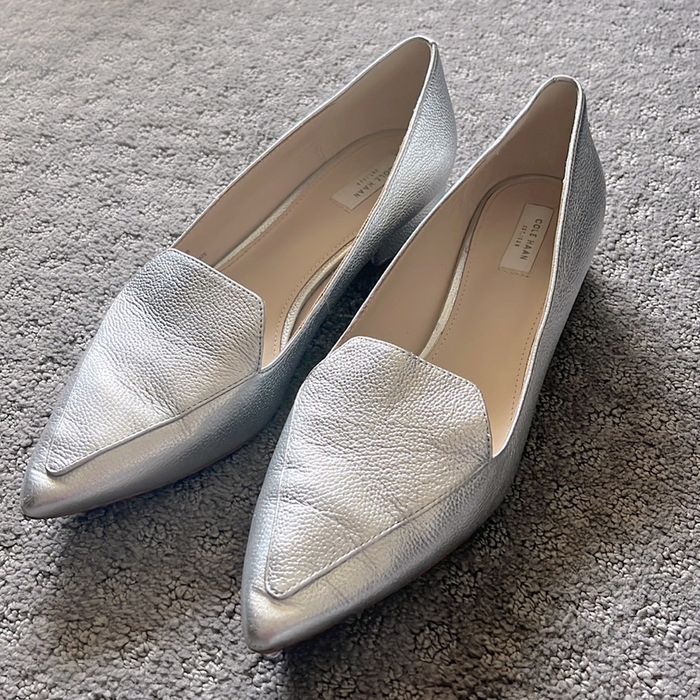 Cole Haan Silver loafers